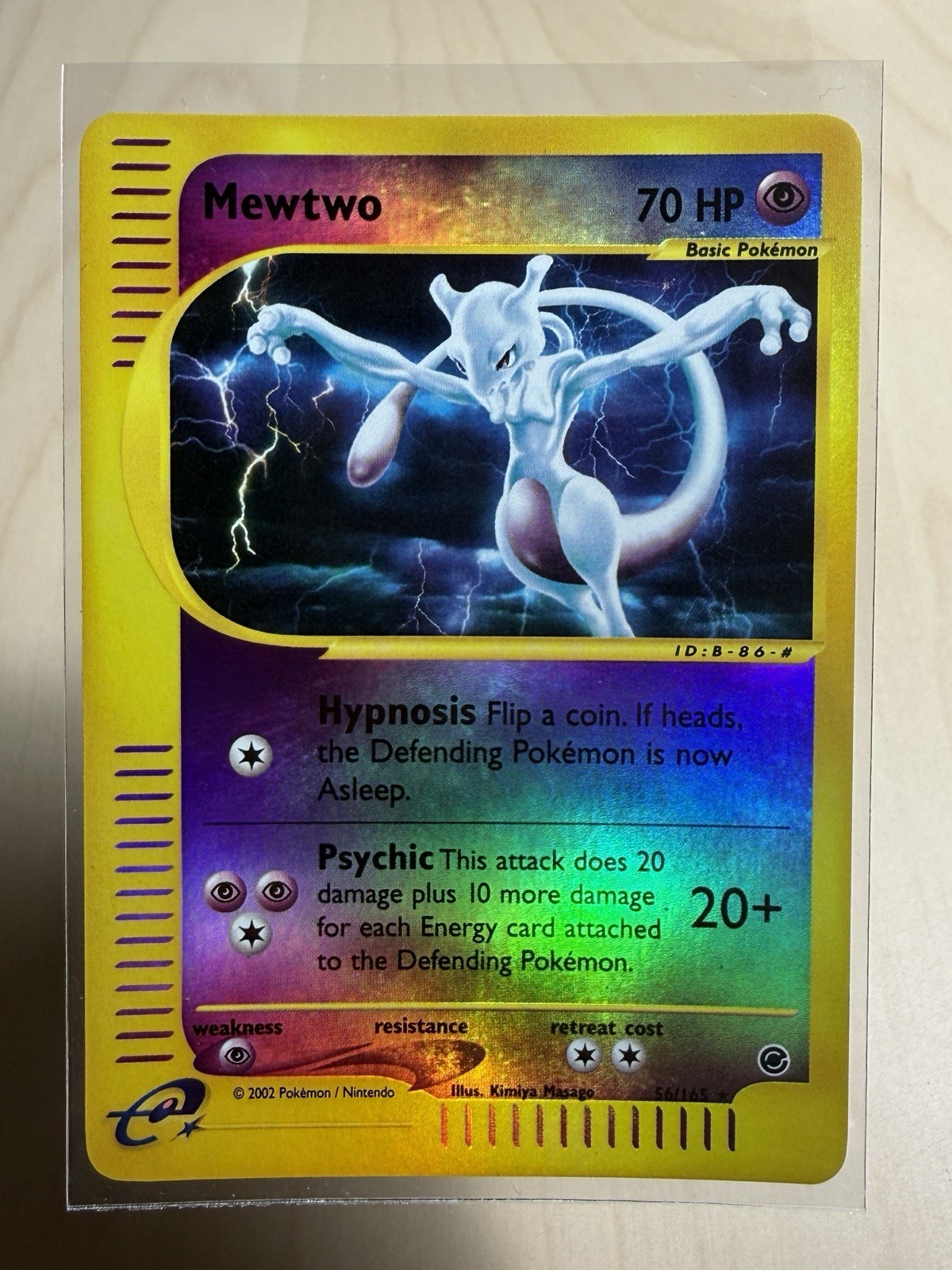 Mewtwo - 56/165 - Pokemon Expedition Reverse Holo Rare Card NM
