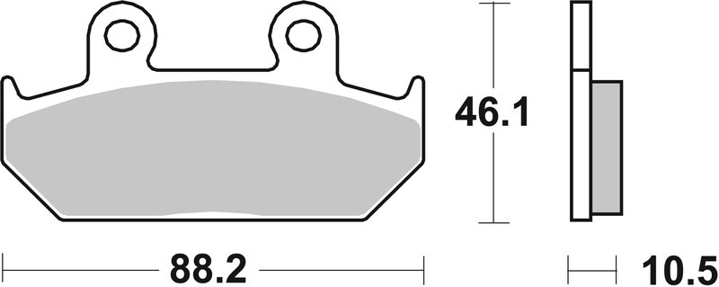 Plaquettes de frein BREMBO route métal fritté 07HO35SA moto routière et touring