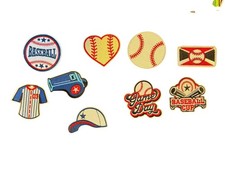 Lot Of 9 Baseball Iron On Patches