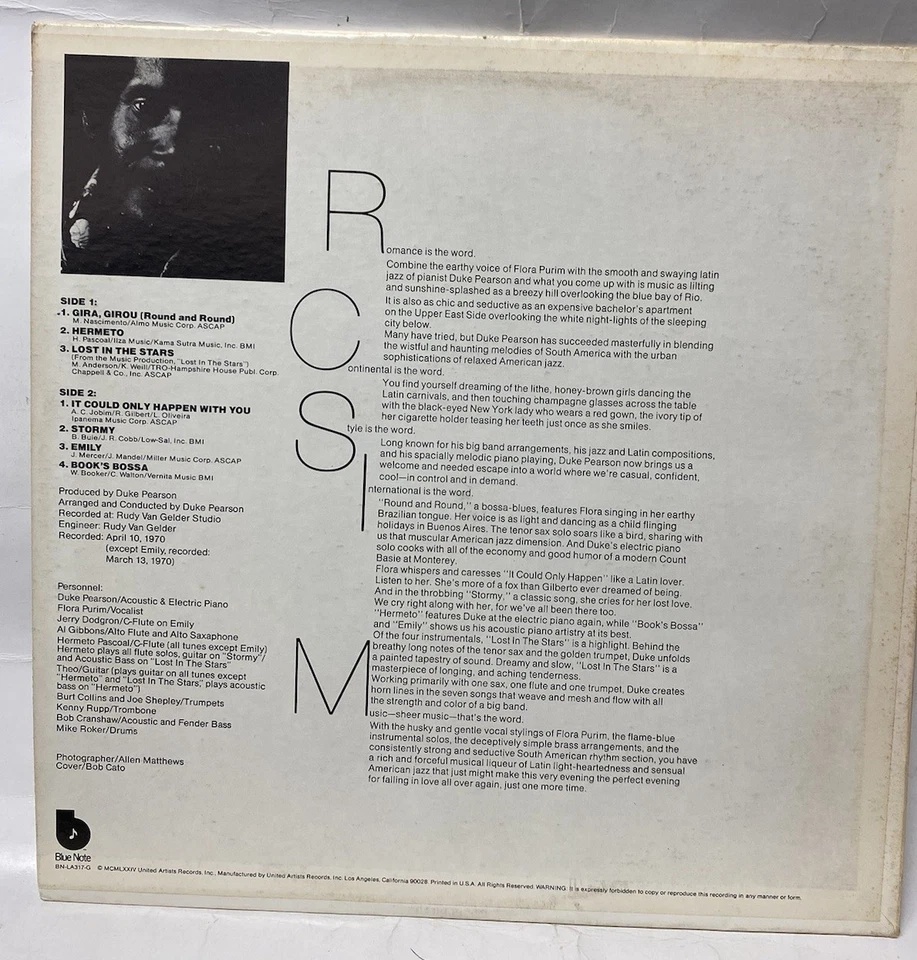 Duke Pearson - It Could Only Happen With You (1974) LP Album Blue Note Jazz VG+ - Image 2 of 4