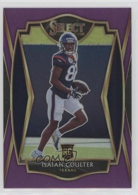 2020 Panini Select Premier Level Purple Prizm 26/75 Isaiah Coulter Rookie RC 2l4