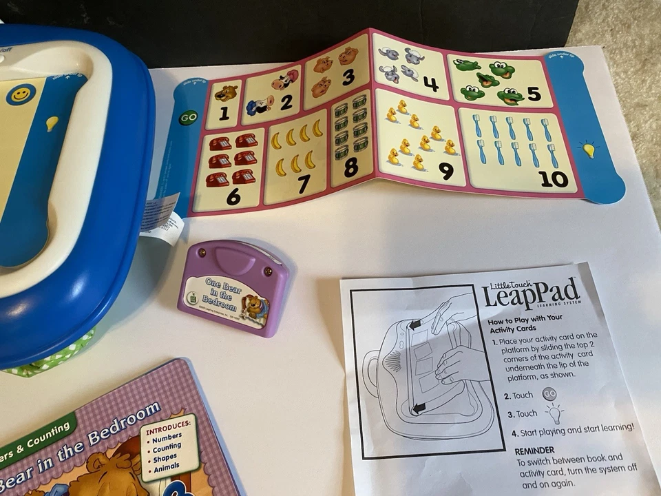 leapfrog little touch leap pad learning system working pre-owned - Image 4 of 4