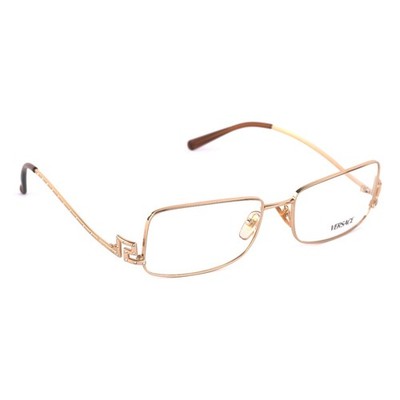 Vintage Versace MOD 1030-B Crystal Greca Logo Gold Glasses