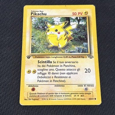 Pikachu Jungle 60/64 1st Edition ITALIAN | eBay
