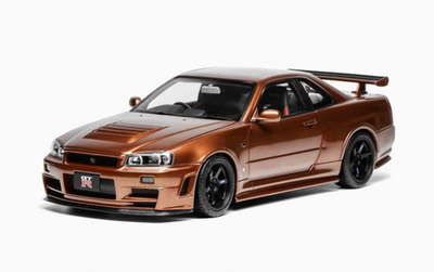 1/18 Motorhelix Nissan Skyline GT-R R34 in Metallic Bronze | eBay