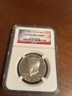 2004-S SILVER Kennedy Half Dollar PF70 UCam, Flag Label