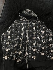 GRAIL SOUTHPOLE CROSSBONE AOP AUTHENTIC ZIPUP HOODIE SIZE XXL