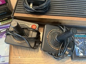 Vintage Atari Model CX2600A Video Game System W/ 15 Games + 2 Joysticks Pac-Man