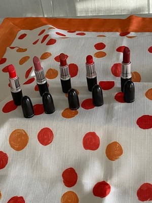 Vintage Sammlerstück Mac Lipstick 5 Stück Lippenstick verschiedene Farben,France