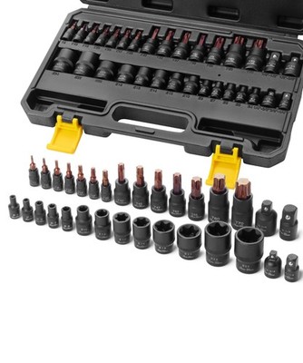 Torx Socket Set Bit E Star T8 T70 E4 E24 31pc CrV Steel Mechanics Tool Kit