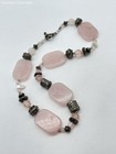 3 Pc Pink Tone Stone Beaded Bracelet & Necklaces Jewelry Set - 105.3g — photo 4