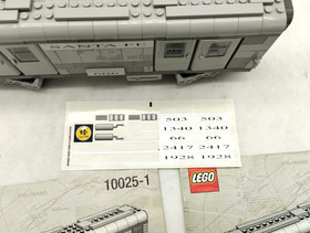 LEGO 10025 - 1 Santa Fe Cars - Set I 9V 9v Train Train 10025 Railway 10020