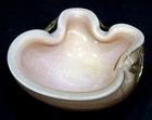 STUNNING! Vintage MURANO Art Glass ALFREDO BARBINI Venetian CANDY DISH Bowl MCM