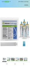 GENUINE Advion Roach Killer | 4 PACK | Cockroach Gel Bait Tubes + Plunger & Tips