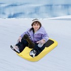 Sled Snow Board Tool Sledding Snowboard w/ Handle & Pull Rope for Kid Winter Fun