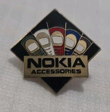 Vintage Nokia Accessories Logo Lapel Pin