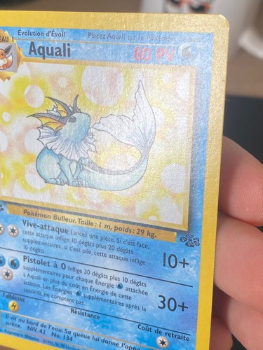 CARTE POKEMON AQUALI 28/64 ÉDITION 1 FR RARE WIZARDS JUNGLE - EXC - Imagen 3 de 10