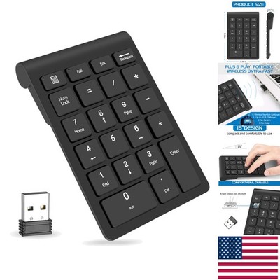 USB Wireless Number Pad with 22 Keys: Perfect for Smart Calculations on Laptops