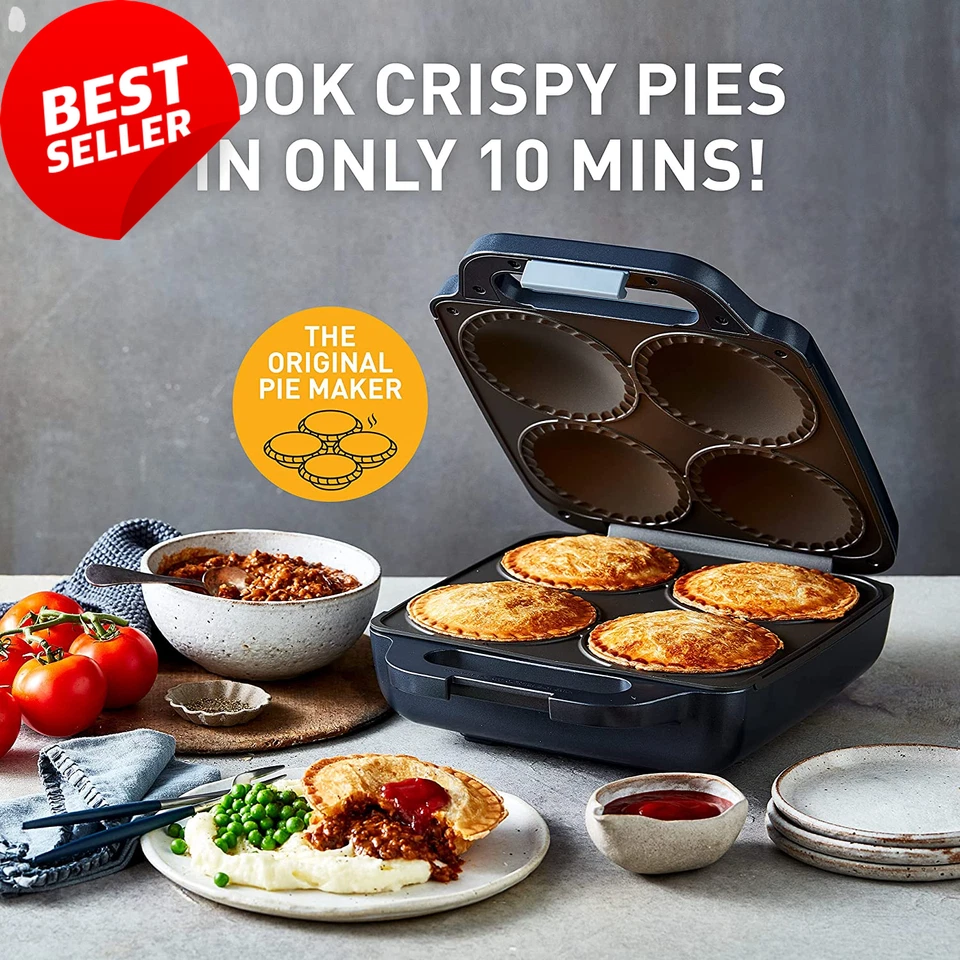Pie Magic 4 up | Electric Pie Maker, Deep-Fill Plates Make 4 Traditional-Sized C - image 2 of 4