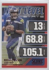 2021 Score Next Level Stats Red Russell Wilson #NL3 9o3