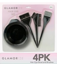 4Pcs Hair Dye Brush Set with Mixing Bowl Tint Comb Kit for Salon or Home Use