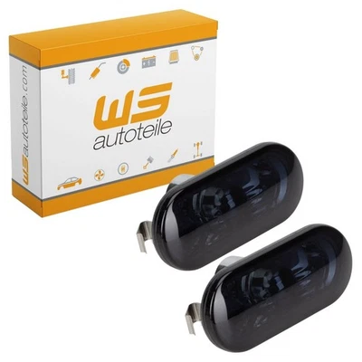 WS-AUTOTEILE 2x Blinkleuchte Blinker seitlich RAUCHGRAU für SEAT IBIZA 3 4 LEON 6L0949117A