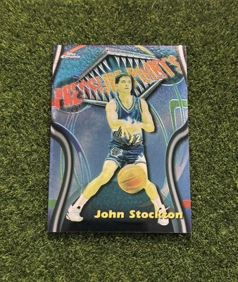 1997-98 Topps Chrome John Stockton Season's Best Pressure Points #4 Jazz