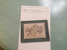 Flights of Fancy Italian - 1801  JBW Designs Bluebirds Birds Cross Stitch Chart