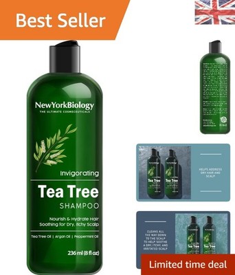 Natürliches Teebaumöl Shampoo - 236ml für gesundes Haarwachstum & Schuppenbekämpfung