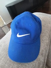 Nike Toddler Blue Baseball Cap Adjustable Hat White Swoosh