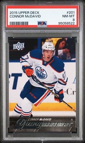 2015 Upper Deck 201 CONNOR MCDAVID RC PSA 8 OilersRookie G2U