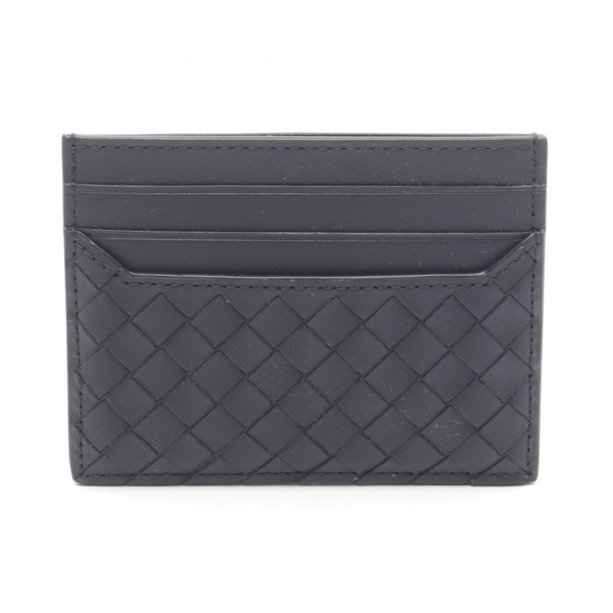 Bottega Veneta ダークグレー　ケース BOTTEGA VENETA Intrecciato Card Case 817397V4LQ18803 leather Black