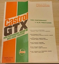 Vintage Castrol Motor Oil advertising paper