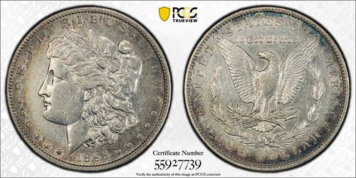 1893 S Morgan Silver Dollar PCGS XF-40 PQ HAS LUSTER