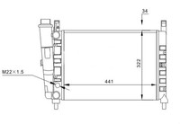 Hart 600 409 KüHler, MotorküHlung FüR Fiat