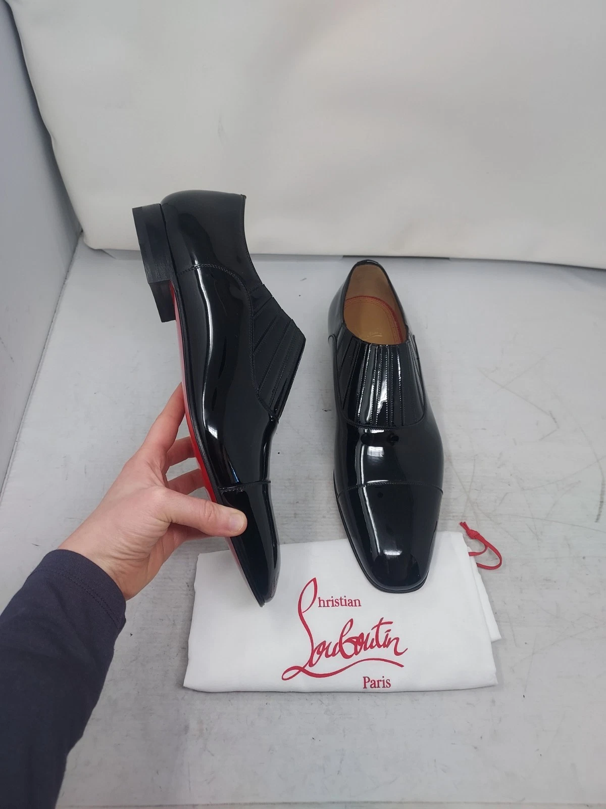 Christian Louboutin — Christian Louboutin EU 45 US 12 MEN NEW Greg on MENS Flat Patent Leather Shoe