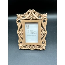 Mini Floral Scrollwork Gold Picture Frame Vintage Style Place & Time Everyday
