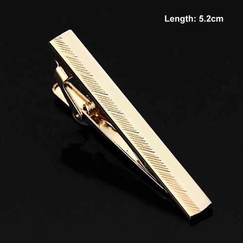 Men's Fashion 5~6cm Silver Gold Tie Clip Shirt Necktie Pin Bar Clasp Wedding - Picture 29 of 29