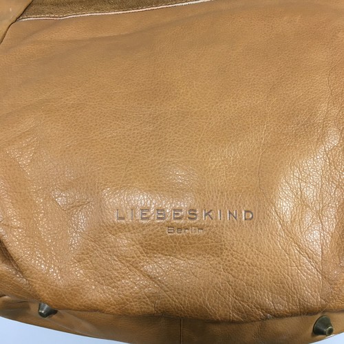 Bolso de hombro Liebeskind Berlin cuero tostado cuero de vaca bolso cubo asa trenzada - Imagen 2 de 7