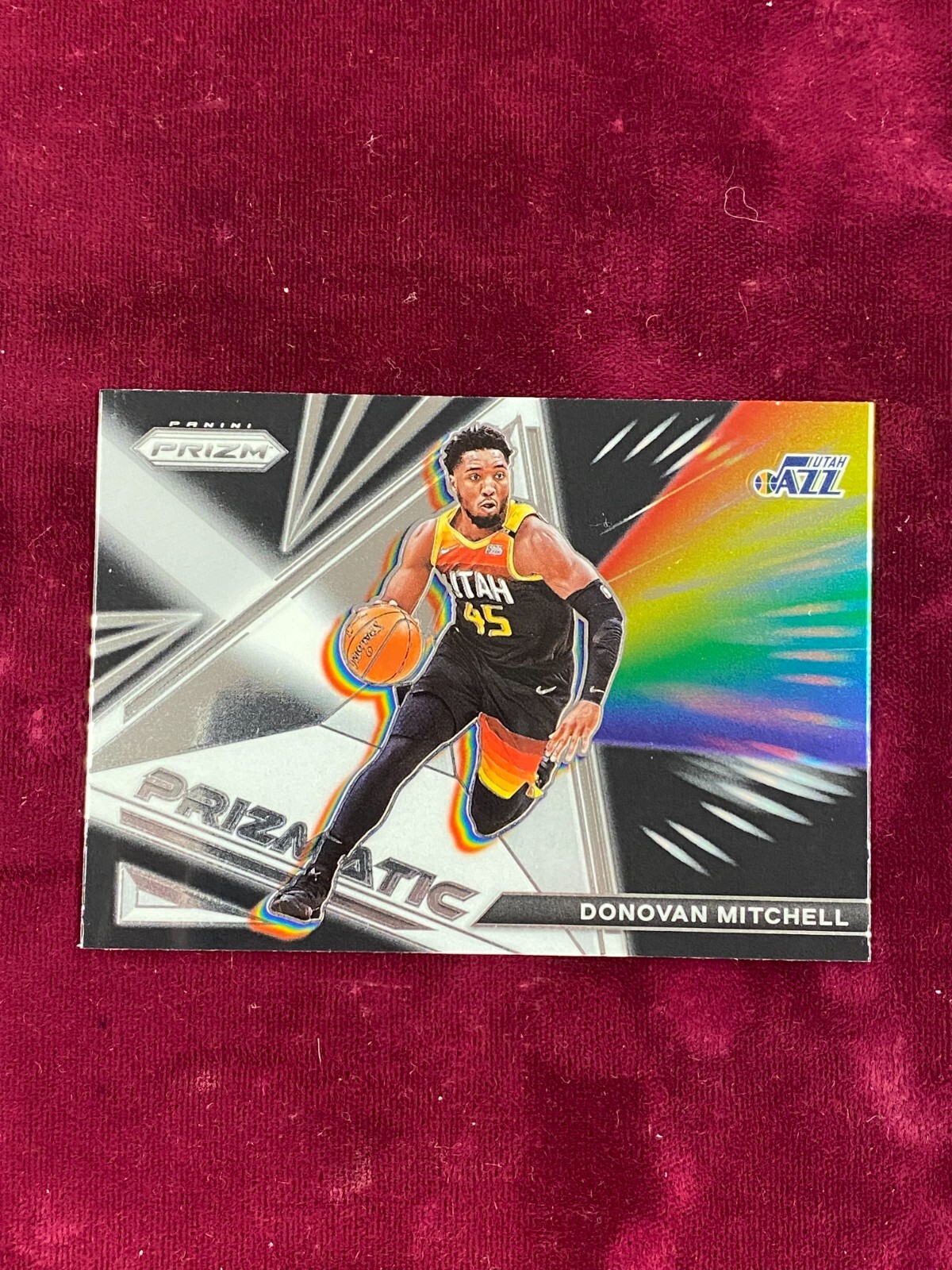 2021-22 Panini Prizm Prismatic no 8 DONOVAN MITCHELL Utah Jazz @fb23
