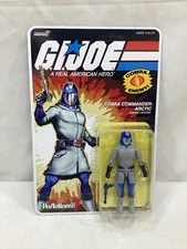 2024 Reaction Super 7 GI Joe Cobra Commander Arctic Cartoon Figure MOC Sealed