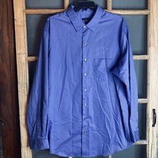 Van Heusen Men's LS Blue Shirt Size 2XLT-19 27x37