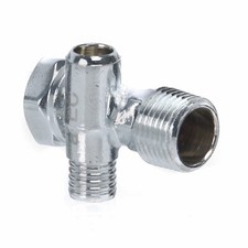 Inta 15DOT 1/2" BSP 15mm Radiator Valve Drain Off Tail Piece Adapter in Chrome