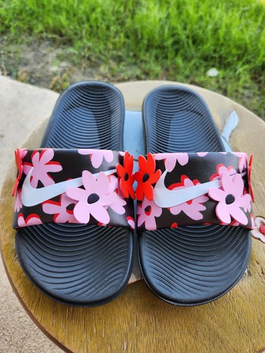Nike Kawa Slide "PInk Rise/Floral" Girls' BRAND NEW PS 1Y & 3Y - Picture 2 of 5
