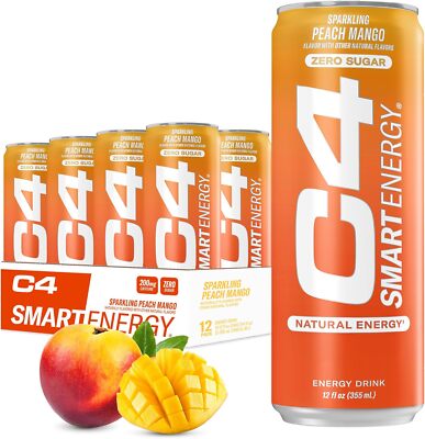 Cellucor C4 Smart Energy Drink   Boost Focus and Energy with Zero Sugar, Natural