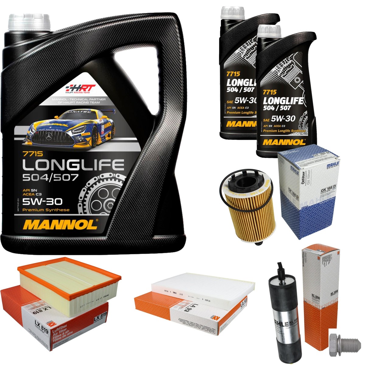 EISENFELS Inspektionspaket - 5L Motoröl 5W-30 Mit Ölfilter & Schraube