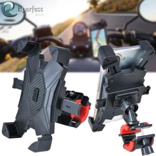 360° Motorcycle Bike Handlebar Phone Mount Holder Auto Lock for iPhone Samsung
