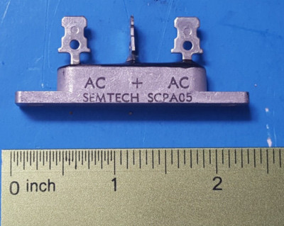 Rectifier Diode, SCPA05 , SEMTECH , 1 Phase, 2 ELEMENT , 50V, SILICON