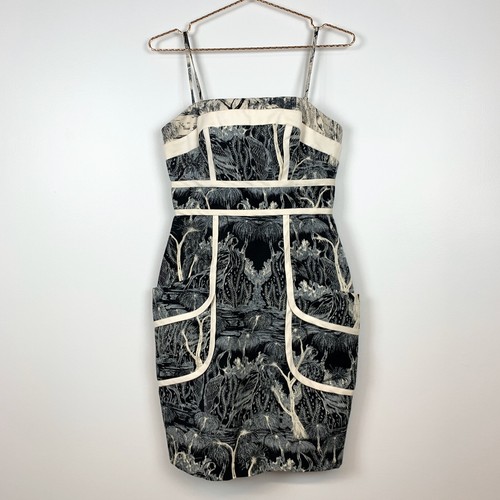 Tracy Reese asian Toile Print Dress