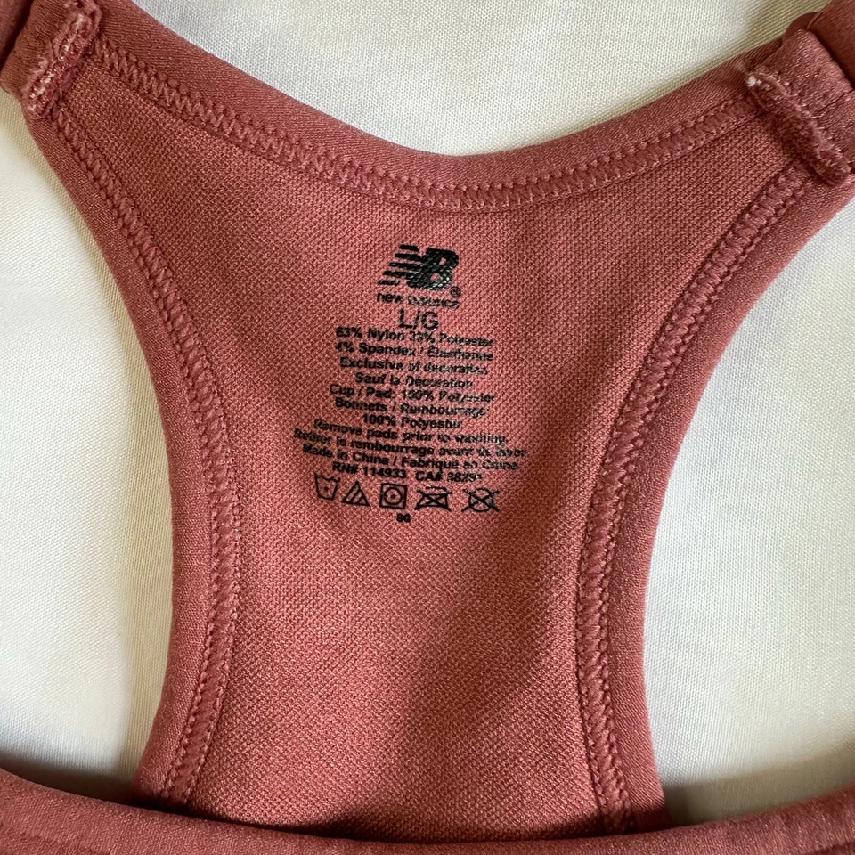 Sutiã esportivo feminino NEW BALANCE ~IMPACTO MÉDIO~estilo 116718~tamanho G-G - Imagem 3 de 4